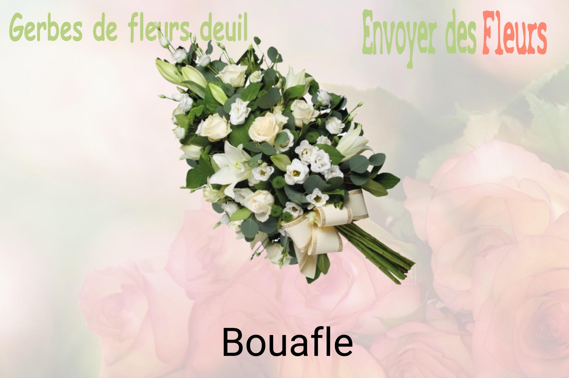 Gerbe de fleurs de deuil livrée à Bouafle
